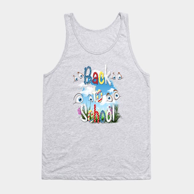 Back to School Tank Top by Just Kidding by Nadine May